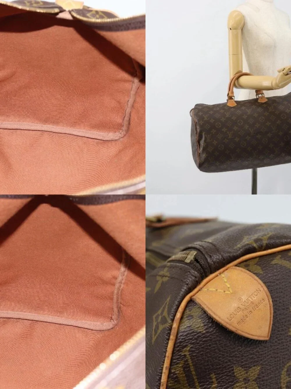 LOUIS VUITTON Monogram Speedy 40 Hand Bag M41522 LV Auth ka4888